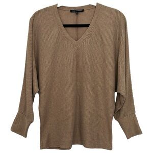 Supply & Demand Women’s Dolman‎ Sleeve V-Neck Tan Top  Sz M